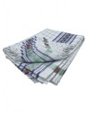 Torchons à carreaux Jacquard 100% Coton - Lot de 6 - Rayure et carreaux