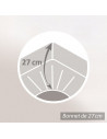 Drap housse 140x190 Blanc BT 27 cm