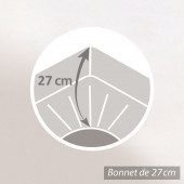 Drap housse 140x190 Coquelicot BT 27 cm