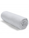 Drap housse blanc 10x190 cm roulé