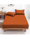 Drap housse 160x200 Cuivre BT 27 cm