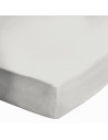Drap Housse 120x190 cm Écru – 100% Coton, Fabrication Française