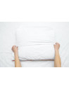 Pack 4 pièces - Oreillers super gonflant coton bio 65x65 cm + 2 sous taies - Medium