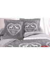zoom taie d'oreiller assortie housse de couette winter gris