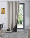 rideau galena suspendu couleur gris perle
