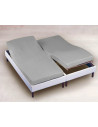 Drap housse 2x80x200 Gris Souris TPR