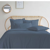 Housses de couettes 280X240 + 2 taies percale 80 Fils jean