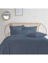 Housses de couettes 280X240 + 2 taies percale 80 Fils jean