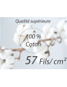 Parure de draps Belor 1 place 100% coton