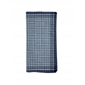 Lot de 12 Mouchoirs de Travail grands carreaux Bleu et Blanc 100% coton 40x40cm