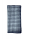 Lot de 12 Mouchoirs de Travail grands carreaux Bleu et Blanc 100% coton 40x40cm