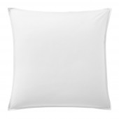 Lot deux taies d'oreiller blanc 65x65