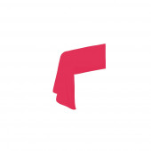 finition taie de traversin fuchsia retombée de tissus