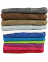 Lot de 5 Grandes Serviettes Eponge 600 g/m²  100 % coton - Marron