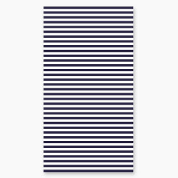 Serviette rayée bleu marine 90x170 cm