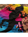 Serviette de plage Margouillat sur la plage