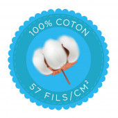 Parure de draps 100% coton