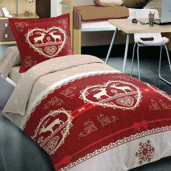 Parure Chalet Winter Rouge (3p)