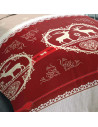 Parure de draps Chalet Winter Rouge motif 90x190