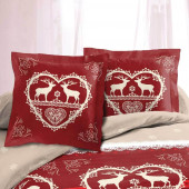 Parure Chalet Winter Rouge (3p)