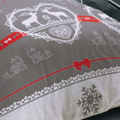 Parure Chalet Winter Rouge (3p)
