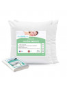 Pack 2 oreillers hygiène parfaite anti acariens + 2 sous-taies coton