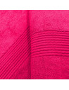 zoom serviette coton et bambou fuchsia