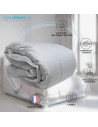 Caractéristiques couette hiver super chaude fabriquée en France Alpes Blanc