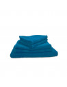 Lot de 5 Grandes Serviettes Eponge 600 g/m²  100 % coton - Bleu canard