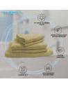 Caractéristiques serviettes par lot de 5 coton et bambou Taupe