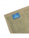 Lot de 5 serviettes coton et Bambou marque Alpes Blanc Taupe