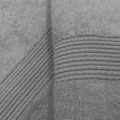 Zoom lot de 5 serviettes 70% coton 30% bambou anthracite