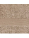 Zoom sur les serviettes 100% coton 50x100 cm 600 grammes Alpes Blanc taupe