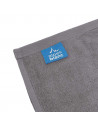 Serviettes de bain 70x140 cm 100% coton lot de 2 Alpes Blanc gris souris