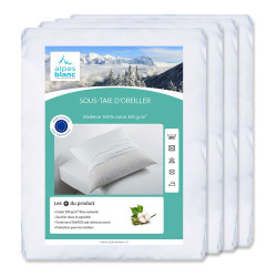 Protège Matelas molleton 400gr/m² pour lit Tête et Pieds Relevables