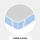 protège matelas plateau 140x190 cm lit double imperméable