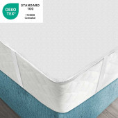 protège matelas imperméable forme plateau oeko tex