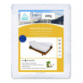 Protège Matelas molleton 400gr/m² pour lit Tête et Pieds Relevables