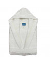 Peignoir capuche mixte 100% coton 450g blanc