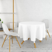 Nappe anti tâches blanche ronde