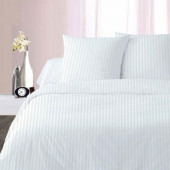 Taies d'oreiller housse de couette Satin blanc 220x240 cm