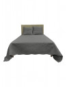 Couvre lit Plaisance 100 % coton gris