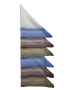 Mouchoirs qualité supérieure fond blanc pliage triangle