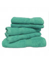 Lot de 5 Grandes Serviettes Eponge 600 g/m²  100 % coton vert sauge