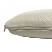 Oreiller visco fraicheur mémoire de forme 40x60 cm souple housse avec fermeture éclair