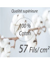 Pictogramme 100% coton Housse de couette HOPE 100% coton + taies carrées