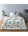 Parures de draps Coton Summer Flower avec drap housse, drap et deux taies