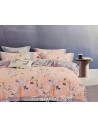 Parure de Draps 160 cm 4 pièces 100% Coton Eucalyptus Rose