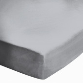 Drap housse uni 100 % coton 57 fils - Fabrication française