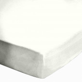 Drap housse uni 100 % coton 57 fils - Fabrication française